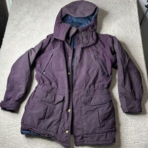 Women's Vintage L.L. Bean Small Parka Winter Coat Thinsulate Hooded